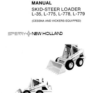 New Holland L35, L775, L778, L779 SkidSteer Service Repair Manual