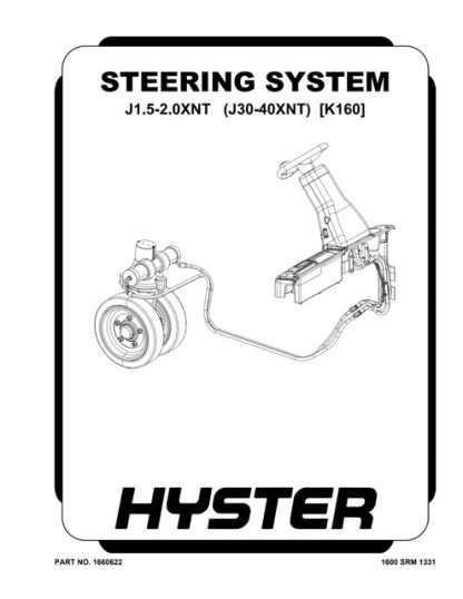 Hyster K160 (J30XNT, J35XNT, J40XNT) Forklift Service Manual