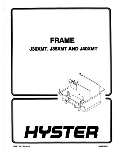 Hyster C160 (J30XMT, J35XMT, J40XMT) Electric Forklift Service Manual