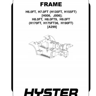 Hyster H006 (H135FT, H155FT) Forklift Service Manual