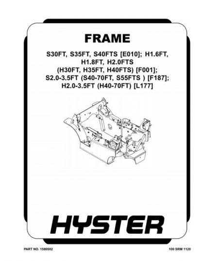 Hyster F001 (H30FT H35FT H40FTS) Forklift Service Manual