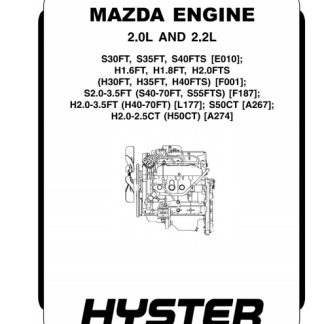 Hyster L177 (H40FT, H50FT, H60FT, H70FT) Forklift Service Manual