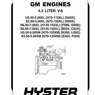 Hyster K005 (H70-120XM) Forklift Service Manual