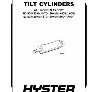 Hyster D002 (S30E, S40E, S50E, S60ES) Forklift Service Manual