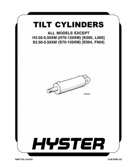 Hyster D002 (S30E, S40E, S50E, S60ES) Forklift Service Manual