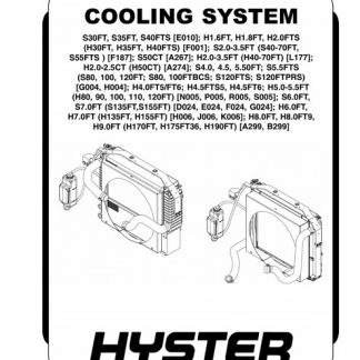 Hyster K006 (H135FT, H155FT) Forklift Service Manual