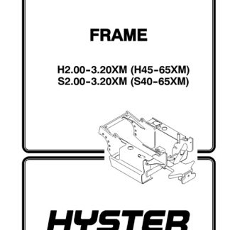 Hyster K177 (H45XM, H50XM, H55XM, H60XM, H65XM) Forklift Service Manual