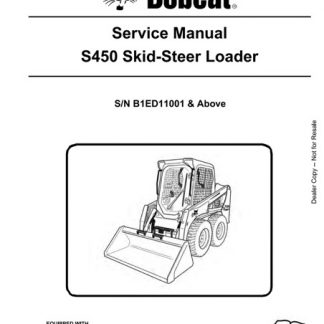 Bobcat S450 Skid - Steer Loader Service Manual