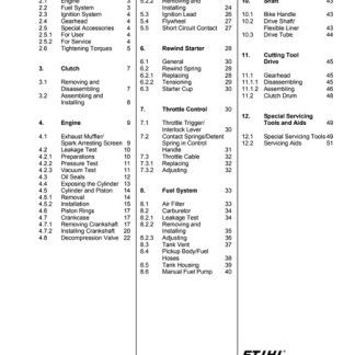 Stihl FS 500, FS 550 Service Repair Manual