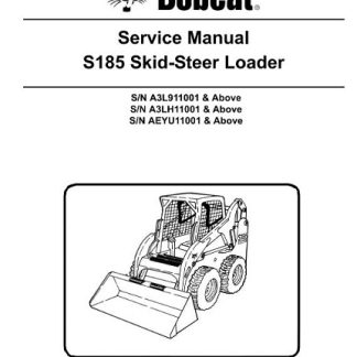 Bobcat S185 Skid Steer Loader Service Repair Manual