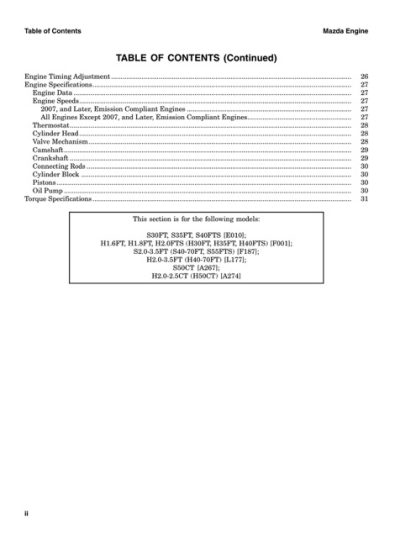 Hyster A274 (H50CT) Forklift Service Manual