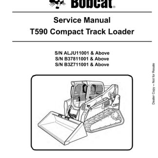 Bobcat T590 Compact Track Loader Service Repair Manual