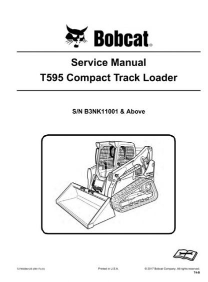 Bobcat T595 Compact Track Loader Service Manual