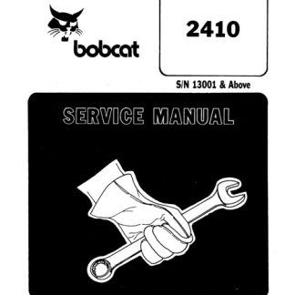 Bobcat 2410 Skid Steer Loader Service Manual