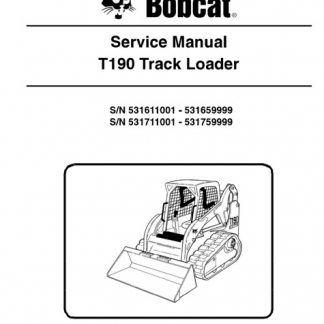 Bobcat T190 Compact Track Loader Service Manual