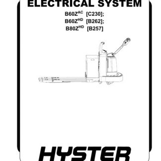 Hyster C230 (B60ZAC) Forklift Service Repair Manual