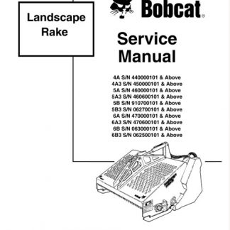 Bobcat Landscape Rake Service Manual