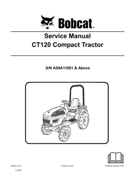 Bobcat CT120 Compact Tractor Service Manual
