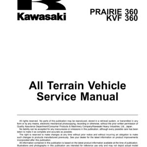 2003 Kawasaki Prairie360, KVF360 ATV Service Manual