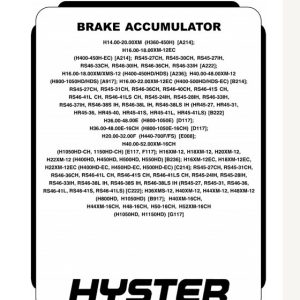 Hyster G117 (H1050HD-16CH, H1150HD-16CH) Internal Combustion Engine Trucks Service Manual