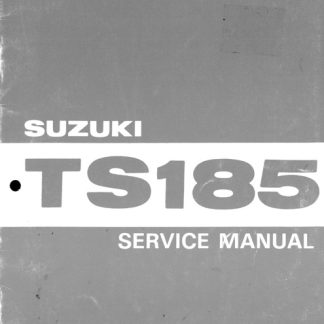 1980 Suzuki TS185, TS185A Service Repair Manual