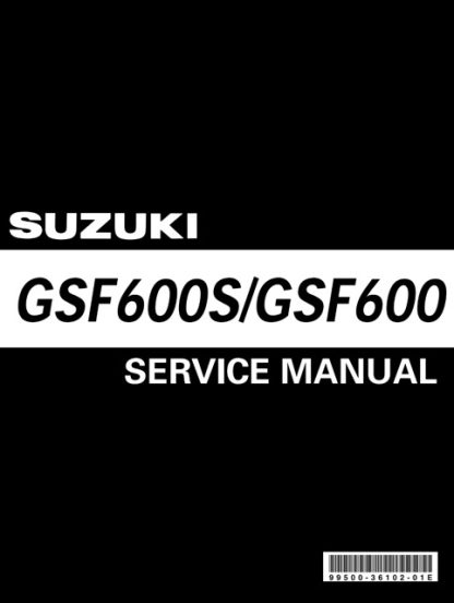 2000-2002 Suzuki GSF600, GSF600S Service Manual
