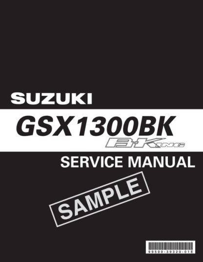2008 Suzuki GSX1300BK B-King Service Manual
