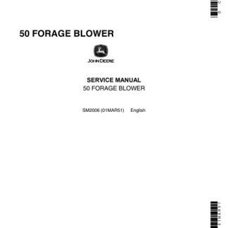 John Deere 50 FORAGE BLOWER Service Repair Manual