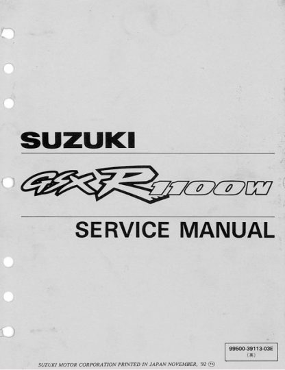 1993-1998 Suzuki GSXR1100W Service Manual