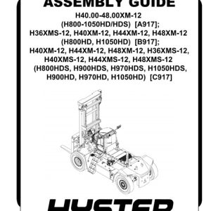 Hyster C917 (H800HDS, H900HDS, H970HDS, H1050HDS, H900HD, H970HD, H1050HD) Internal Combustion Engine Trucks Service Manual