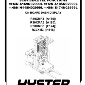 Hyster H118 (R30XM3) Forklift Service Manual
