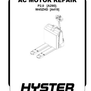 Hyster A419 (W45ZHD) Forklift Service Repair Manual