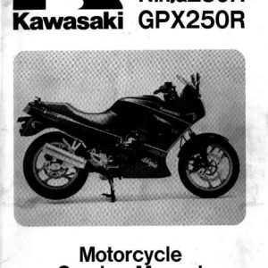 1988 Kawasaki Ninja250, GPX250R Service Manual