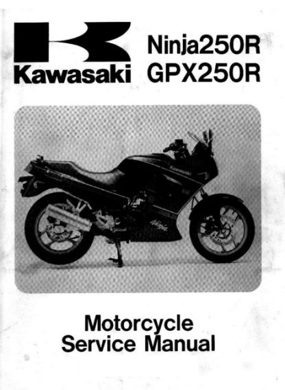 1988 Kawasaki Ninja250, GPX250R Service Manual
