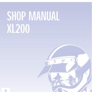 2001 Honda XL200 Service Repair Manual