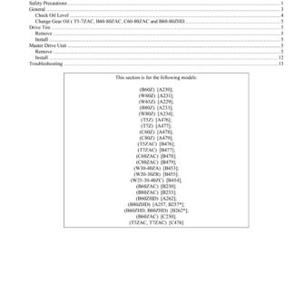 Hyster A257 (B80ZHD) Forklift Service Repair Manual