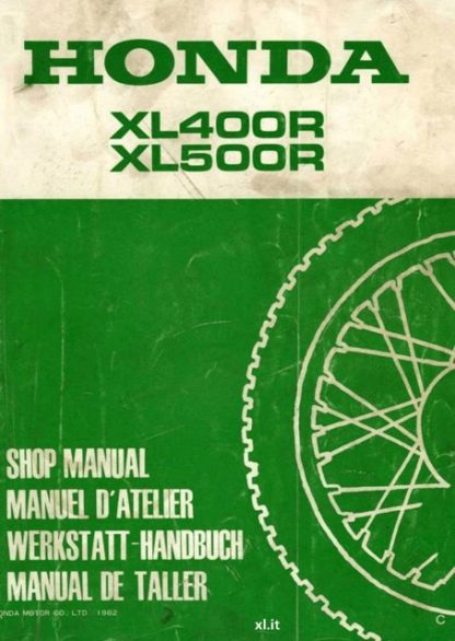 1982 Honda XL400R ,XL500R Service Manual