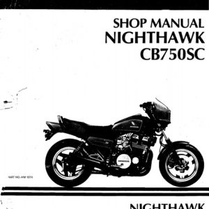 1984 Honda CB750SC Nighthawk Service Manual