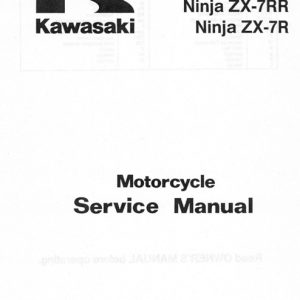 1996-1999 Kawasaki Ninja ZX-7RR, ZX-7R Service Manual