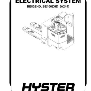 Hyster A244 (BE80ZHD, BE100ZHD) Forklift Service Manual