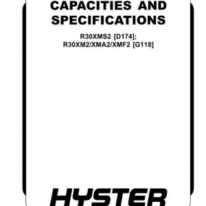 Hyster D174 (R30XMS2) Forklift Service Manual