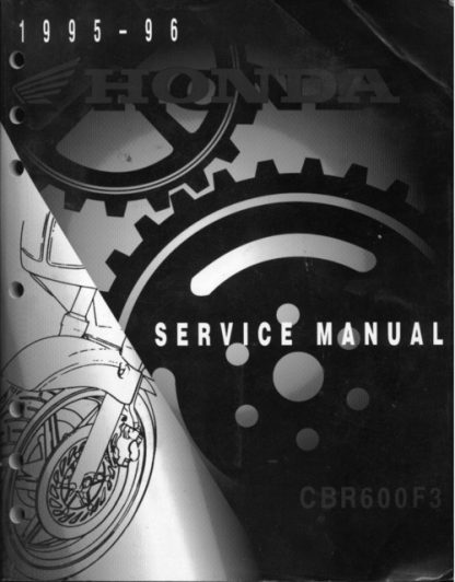 1995-1996 Honda CBR600F3 Service Repair Manual