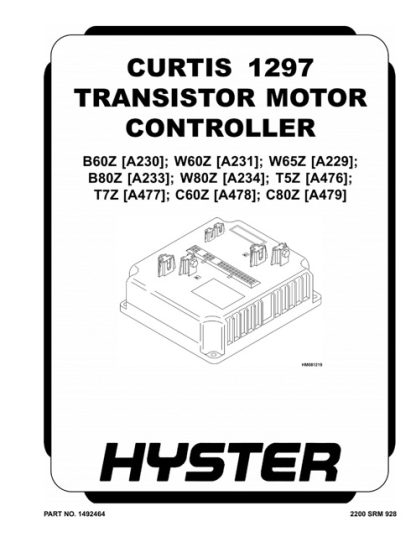 Hyster A479 (C80Z) Forklift Service Manual