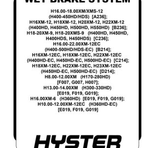 Hyster B214 Forklift Service Repair Manual
