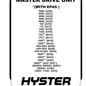 Hyster B453 (W30ZA ,W40ZA) Forklift Service Manual