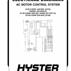 Hyster E210 (V30ZMD) Forklift Service Manual