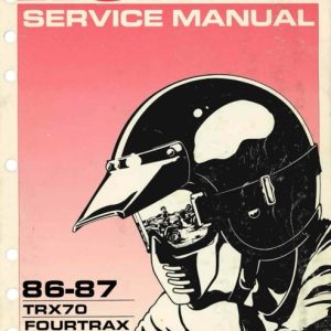 1986-1987 Honda TRX70 Fourtrax ATV Service Manual