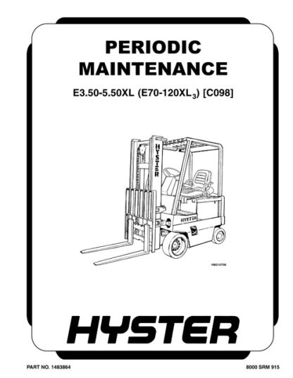 Hyster C098 Forklift Service Repair Manual