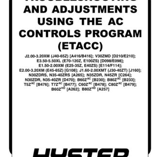 Hyster D098 Forklift Service Manual