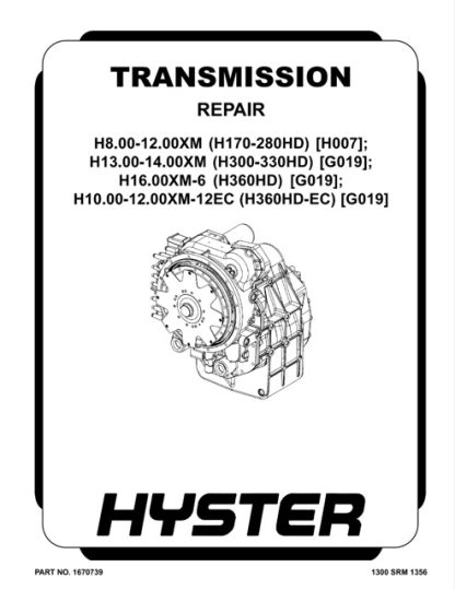 Hyster G019 Forklift Service Repair Manual